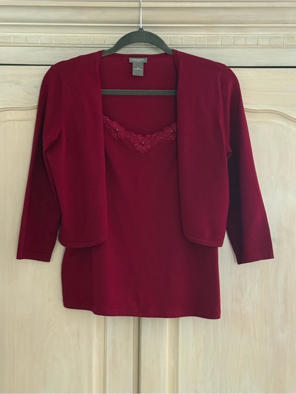 Ann Taylor Shrug and Camisole Set